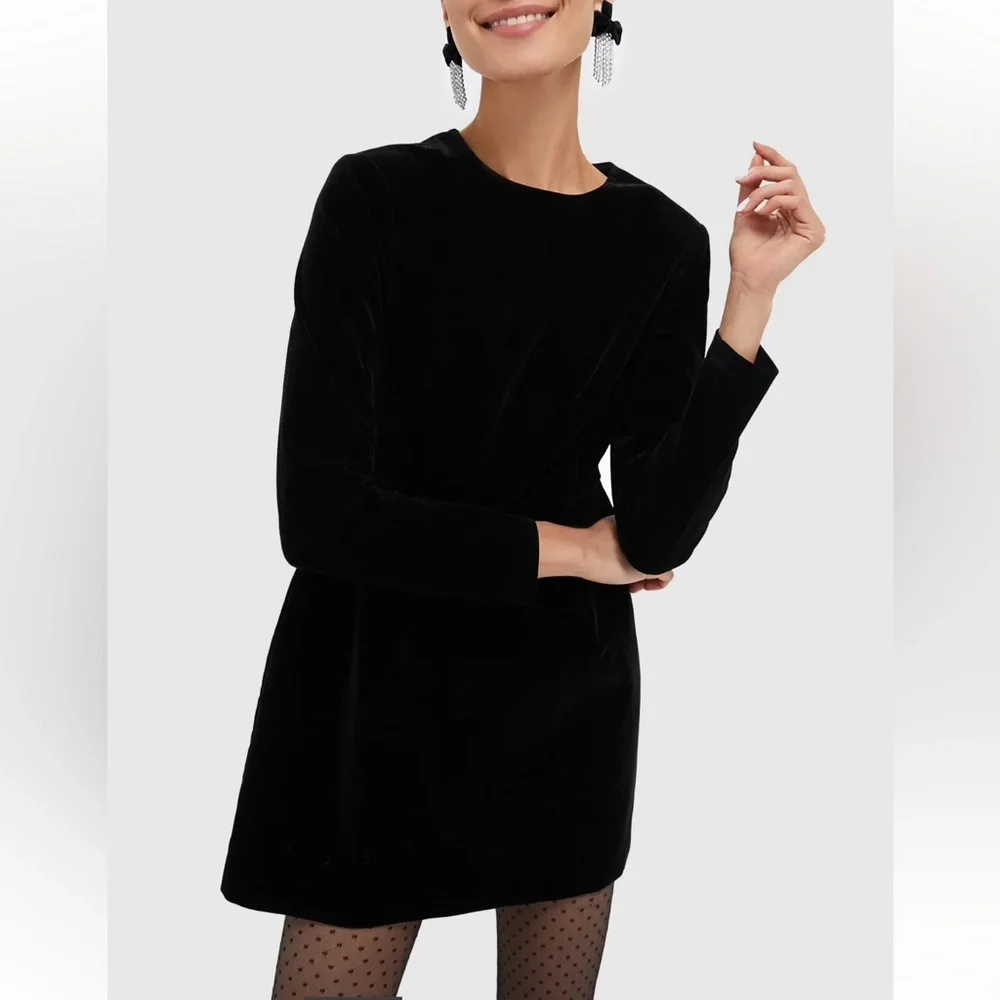 Tuckernuck Elegant Black Long Sleeve Dress - Picture 3 of 13